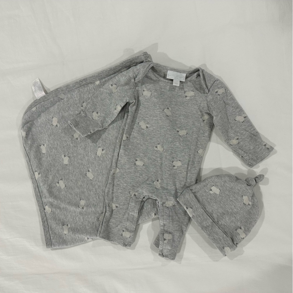 Little White Company Gray Sheep Gift Set